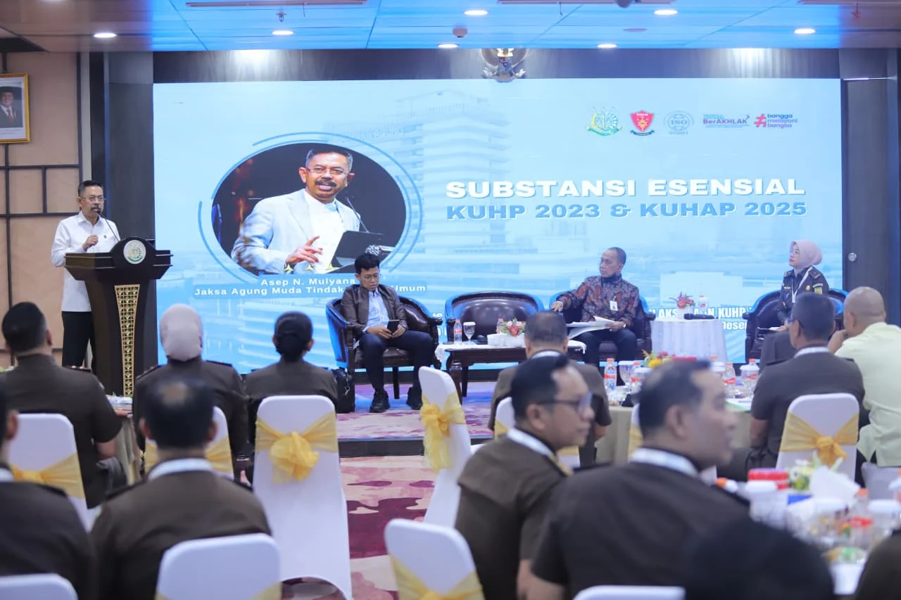 Focus Group Discussion (FGD), yang bertajuk "Menyongsong Pelaksanaan KUHP dan KUHAP Tahun 2026," di Gedung Utama Kejaksaan Agung. (Foto: Kejaksaan)