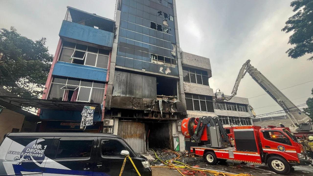 Kebakaran Perusahaan Terra Drone. (Dok. Istimewa).